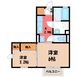 新大平下駅 徒歩25分 2階の物件間取画像